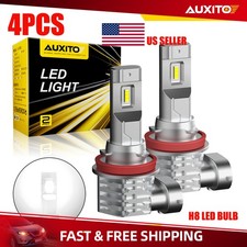 H11 H9 LED H8 Bulb Set Headlight Low High Beam Bright Super 6500K White Set of 4