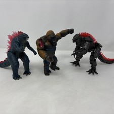 Lot of 3 Figures: Godzilla vs Kong Mechagodzilla, Kong, Godzilla X Kong