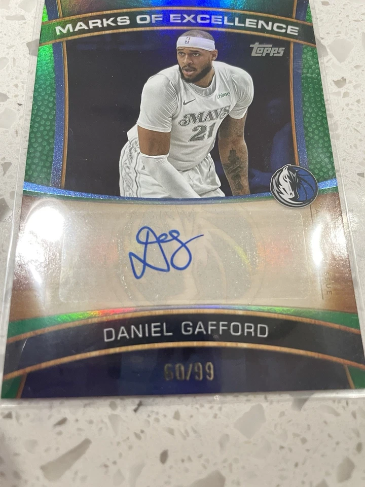 2025-26 Topps Basketball Daniel Gafford Auto 60/99 Marks of Excellence ME-DG - Image 4 of 4