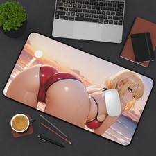Anime Waifu Desk Mat, Gamer Waifu Mouse Pad
