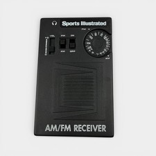 Vintage Sports Illustrated AM FM Portable Radio MX-9 Tested Works No headphones