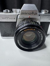Minolta SRT 200 SLR 35mm Film Camera W/ Rokkor-X 45mm 1:2 Lens