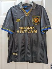 Manchester United Away Football Shirt 1993/95. Mens Medium.