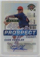 2024 Panini Prospect Edition Silver Prizm Signatures Cade Kuehler #152 Auto 16wc