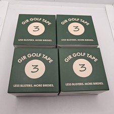  4 - Pack GIR Golf Tape 3 Less Blisters More Birdies Tape Rolls PreCutStrips