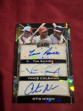2025 Lead Metal Triple Auto Raines/Coleman/Nixon 3/3 Cardinals Expos #TA-17