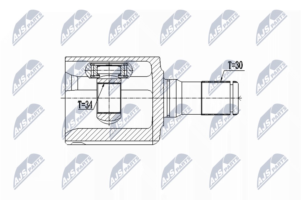 Fits NTY NPW-CH-043 Inner joint