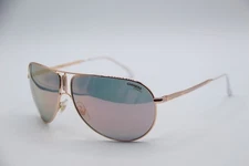 NEW CARRERA GIPSY65 DDB0J GOLD WHITE DESIGNER AUTHENTIC SUNGLASSES 64-11
