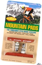 Kool-Stop Mountain Brake Pads Threaded Stem Salmon Wet / All-Weather Pads