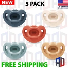 NUK Timeless Comfy Pacifier | 100% Silicone, One-Piece Design | Bpa-Free, Gentle