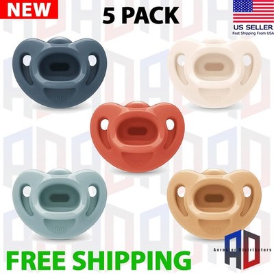 NUK Timeless Comfy Pacifier | 100% Silicone, One-Piece Design | Bpa-Free, Gentle