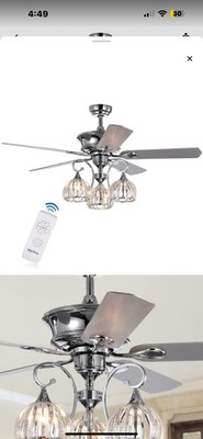 Daugherty 52   Ceiling Fan with Lights Remote Control