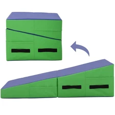 BestMassage Gymnastics Tumbling Mats Incline 48"x24" lnch Tumbling Mat Foldin...