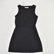 NEW Ann Taylor Loft Women's Sheath Dress Polla Dot Polyester Black Size Lp
