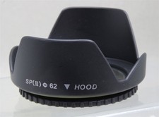 62mm Screw-In/On Dot Line DLC Tulip Plastic Lens Hood NEW
