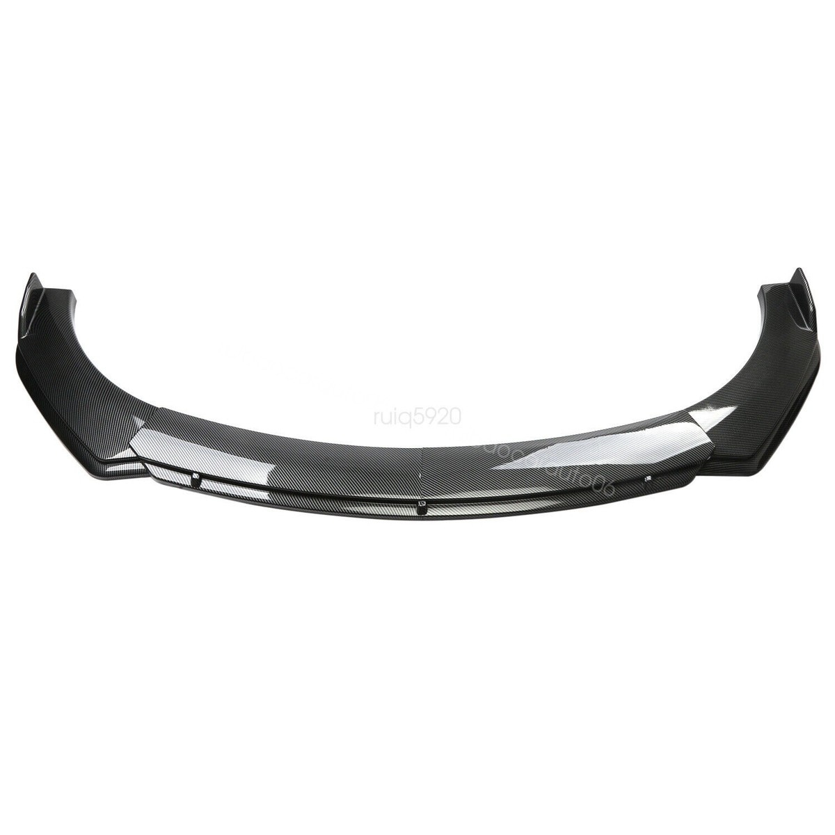 Gloss Black Front Bumper Lip + Side Skirt + Rear Lip Kit For Ford Focus ST SE RS
