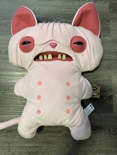 18 Fuggler Bigg Fugg Hairless Cat Pink Plush Toy Big Teeth Sphynx NWT