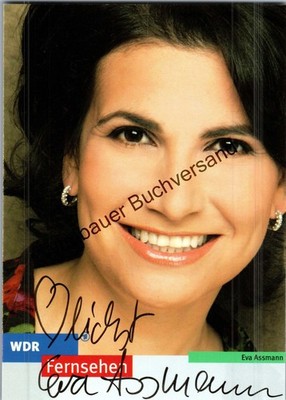 Original Autogramm Eva Assmann WDR /// Autograph signiert signed signee Assmann,