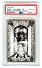 MICHAEL JORDAN,LITTLE RICHARD&SPIKE LEE~RARE 1991 NIKE GENIE PSA-8 NM-MT CARD #5
