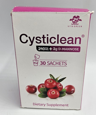 BestBy07/27 Cysticlean 240mg - 30 Packets - NEW