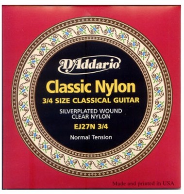 D'Addario EJ27N-3/4 Guitar Strings for 3/4 Guitars