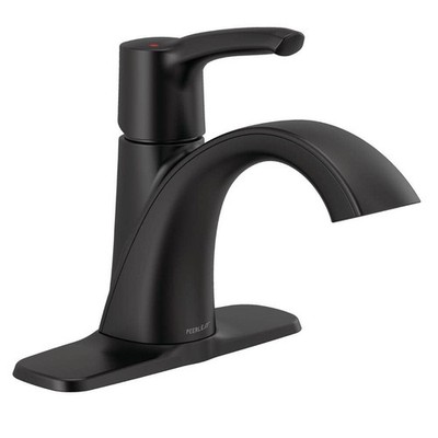 Delta P1535LF Lavatory Faucet 1/2'' Matte Black 1.0 GPM Ceramic Valve