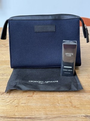 BRANDNEU ARMANI CODE 15ML EDT GESCHENKSET + MARINE WASCHBEUTEL KULTURBEUTEL + STAUBBEUTEL