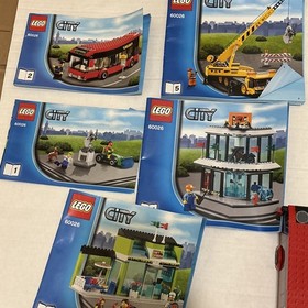 LEGO CITY Lot - Minifigures, Police, Bus, Plane - Pieces From: 60026, 4439, 3182