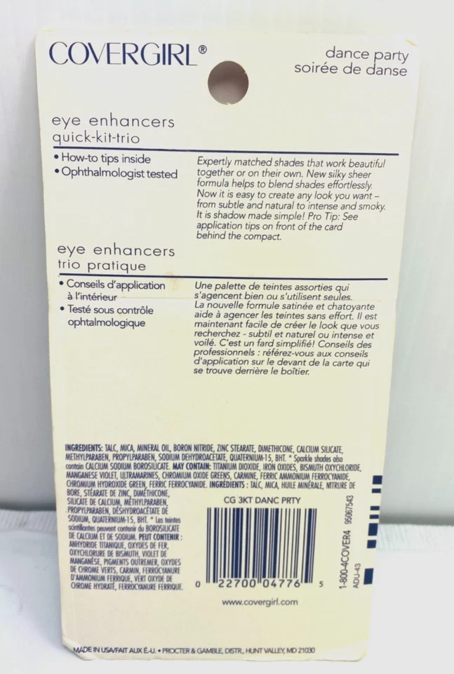 New COVERGIRL Eye Enhancers Quick Kit Trio Eyeshadow- #125 Dance Party - Image 3 of 3