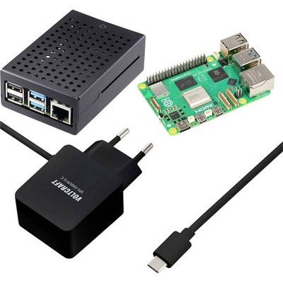 TRU COMPONENTS Pure Set Raspberry Pi  5 B 8 GB 4 x 2.4 GHz inkl. Netzteil, inkl.