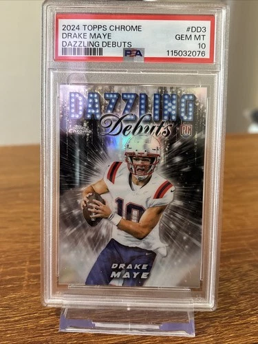 2024 Topps Chrome - Dazzling Debuts Drake Maye #DD-3 (RC) PSA 10