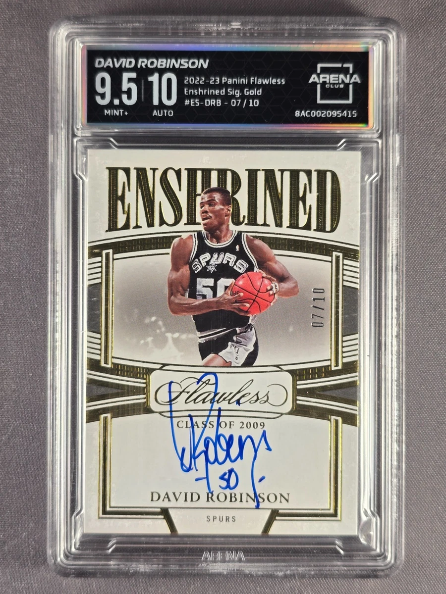 Panini David Robinson Basketball Autographed Sports Trading Cards