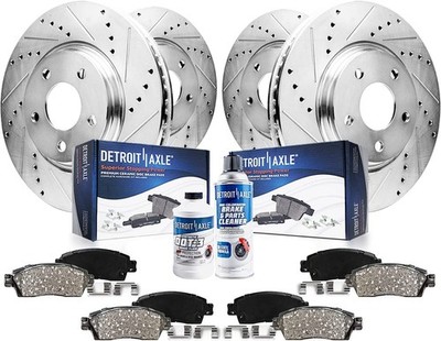 5-Lug Front & Rear Brake Pads Rotors for 2003-2011 Ford Crown Victoria