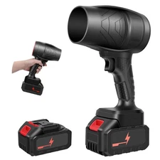 Leaf Blower Cordless, Powerful Handheld Electric Blower with 2×21V Batteries,...