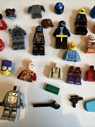 LEGO MENGE Minifigur Stck. und Stücke Torso Beine Kopf Werkzeug Surfbrett B1 - Bild 3 von 4