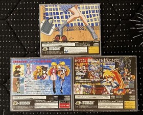 Lot 3 SS Galaxy Fraulein Yuna Mika Akitaka Sega Saturn NTSC-J Used From Japan