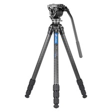 Leofoto LS-284CEX BV-10 Tripod with Integrated Leveling Base with Fluid Head Set