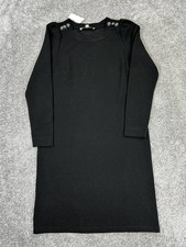 Loft Dress Womens Xs Black Knit Bodycon New *