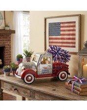 Member's Mark Pre-Lit Vintage Truck Star Spangled Summer Patriotic - NEW