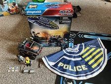 Playmobil City Action 70781 Police Parachute with Amphibious Vehicle, Floatable