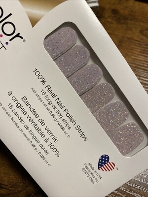 Color Street TWINKLE TWINKLE PERIWINKLE Hostess Exclusive HTF Lav/Gray Glitter
