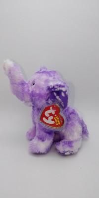 purple elephant beanie baby