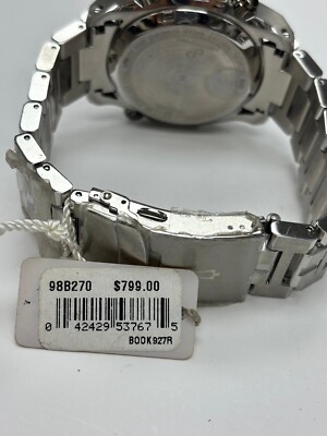 Bulova Precisionist 47 mm Silver Tone Stainless Steel Case