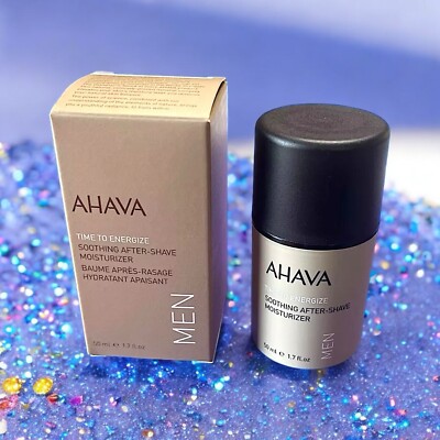 AHAVA Time To Energize Men s Soothing After-Shave Moisturizer 1.7 Oz New In Box
