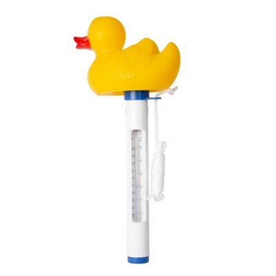Ente Spa Temperaturmesser Für Schwimmbad | Wasserthermometer Mit Schnur | 20 Cm Niedliche Enten Form