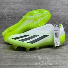 Adidas Crazyfast.1 LL FG Soccer Cleats Shoes Neon Green White Mens Size 6 GY7378
