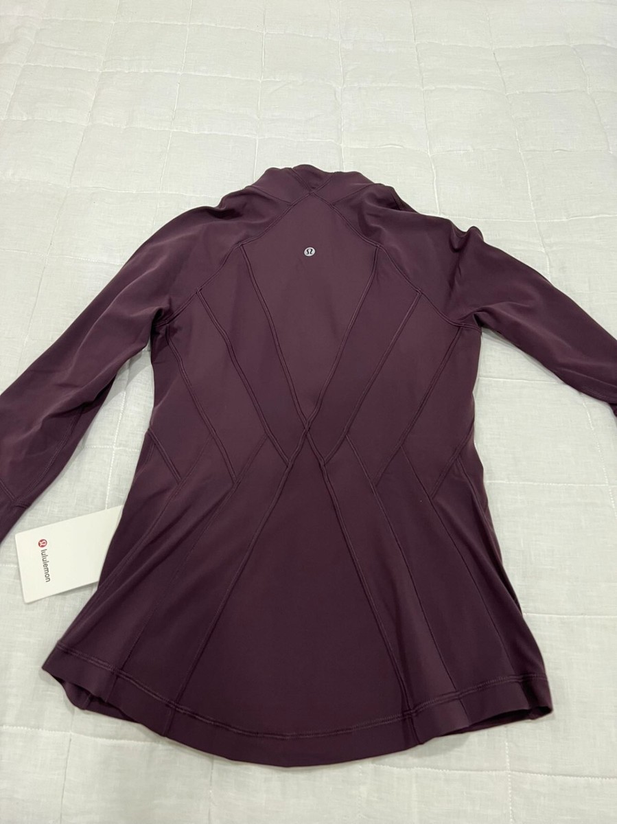 NWT Lululemon Nulu Fold Zip Jacket~SIZE:6~ Grape Thistle | eBay