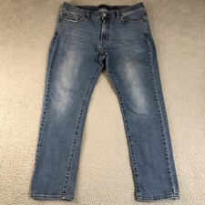 Lucky Brand Jeans Mens 36x30 Blue 410 Athletic Slim Preppy Denim Dark Wash