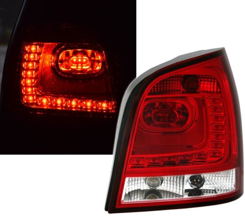 LED Rückleuchten Set 6R Style für VW Polo 9N3 in Rot Weiss von EAGLE EYES - Afbeelding 1 van 5