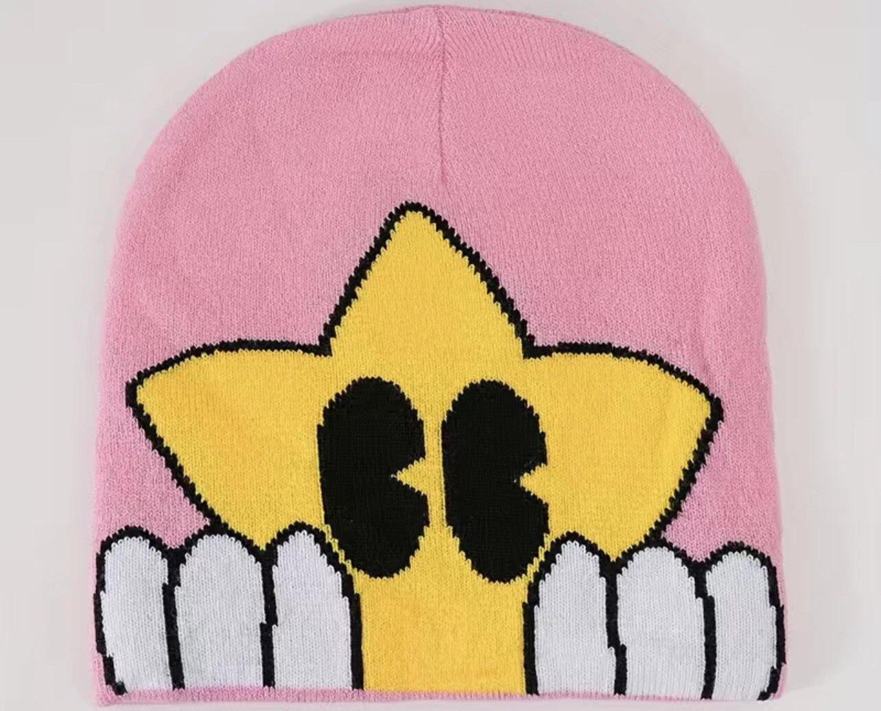 Star Hands Y2K beanie Skully Hip Hop Fashion In Pink